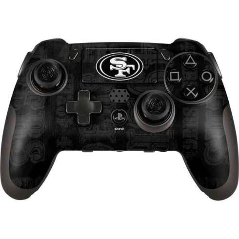NFL San Franciso 49ers Black & White PlayStation Scuf Vantage 2 Controller Skin